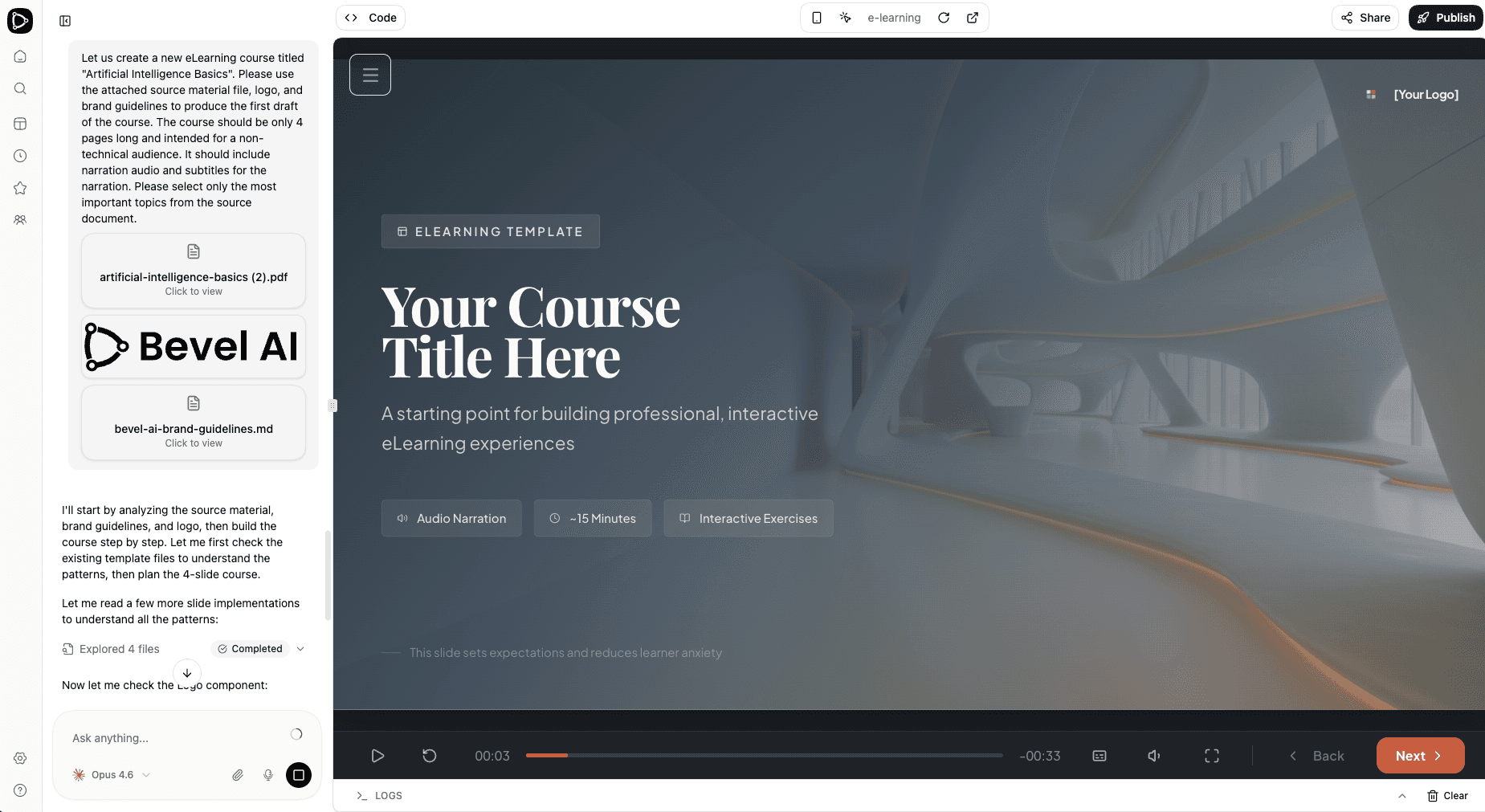 Prompt with attached source files